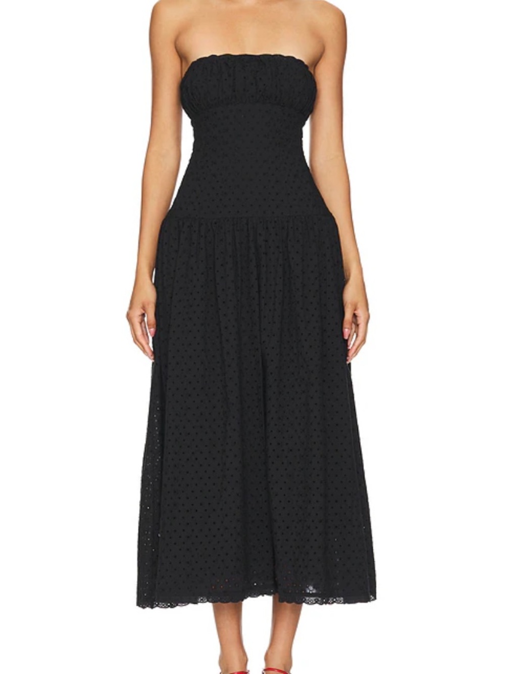 Tularosa Lizzie Midi Dress in Black XS